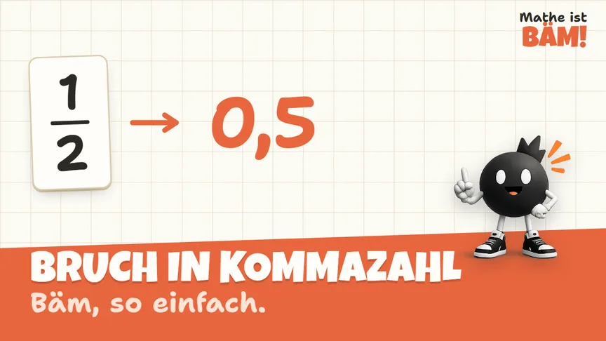 Video-Vorschaubild: Bruch in Kommazahl: der Trick, den keiner erklärt
